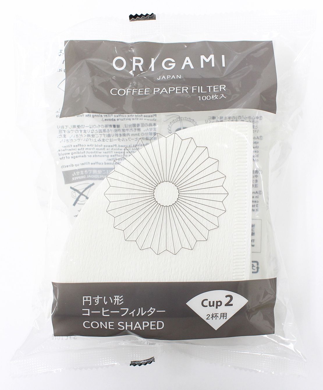 Filtres ORIGAMI Papier 2 Tasses