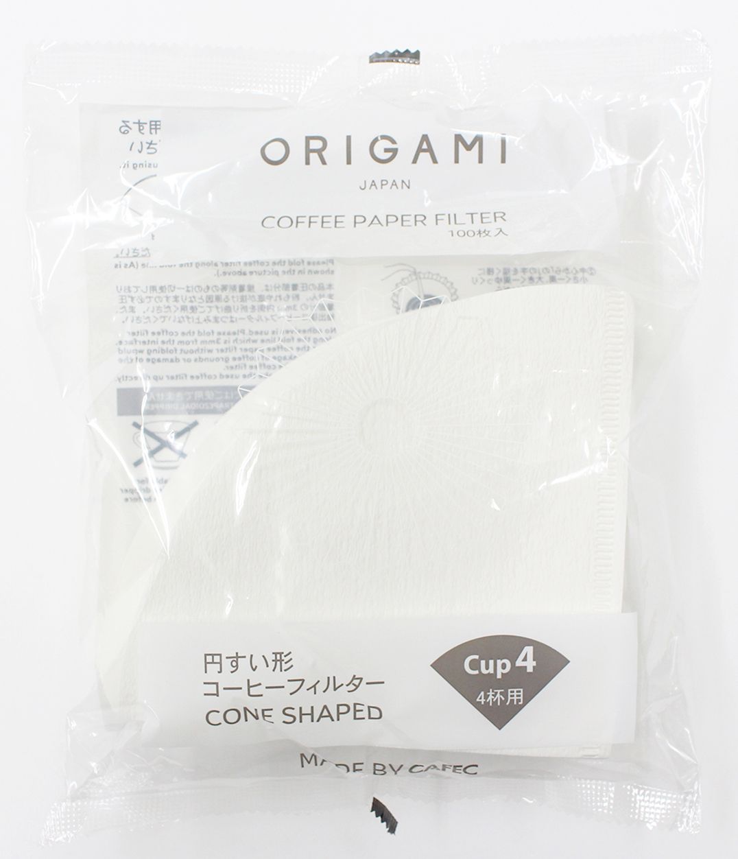 Filtres ORIGAMI Papier 4 Tasses