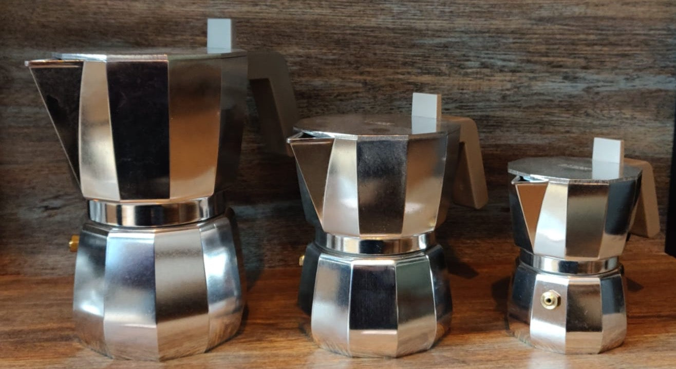 Cafetière Italienne Alessi Moka 1, 3 et 6 Tasses
