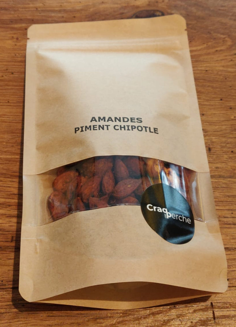 Amandes Apéritives Craq en Perche - Piments Chipole - 120g