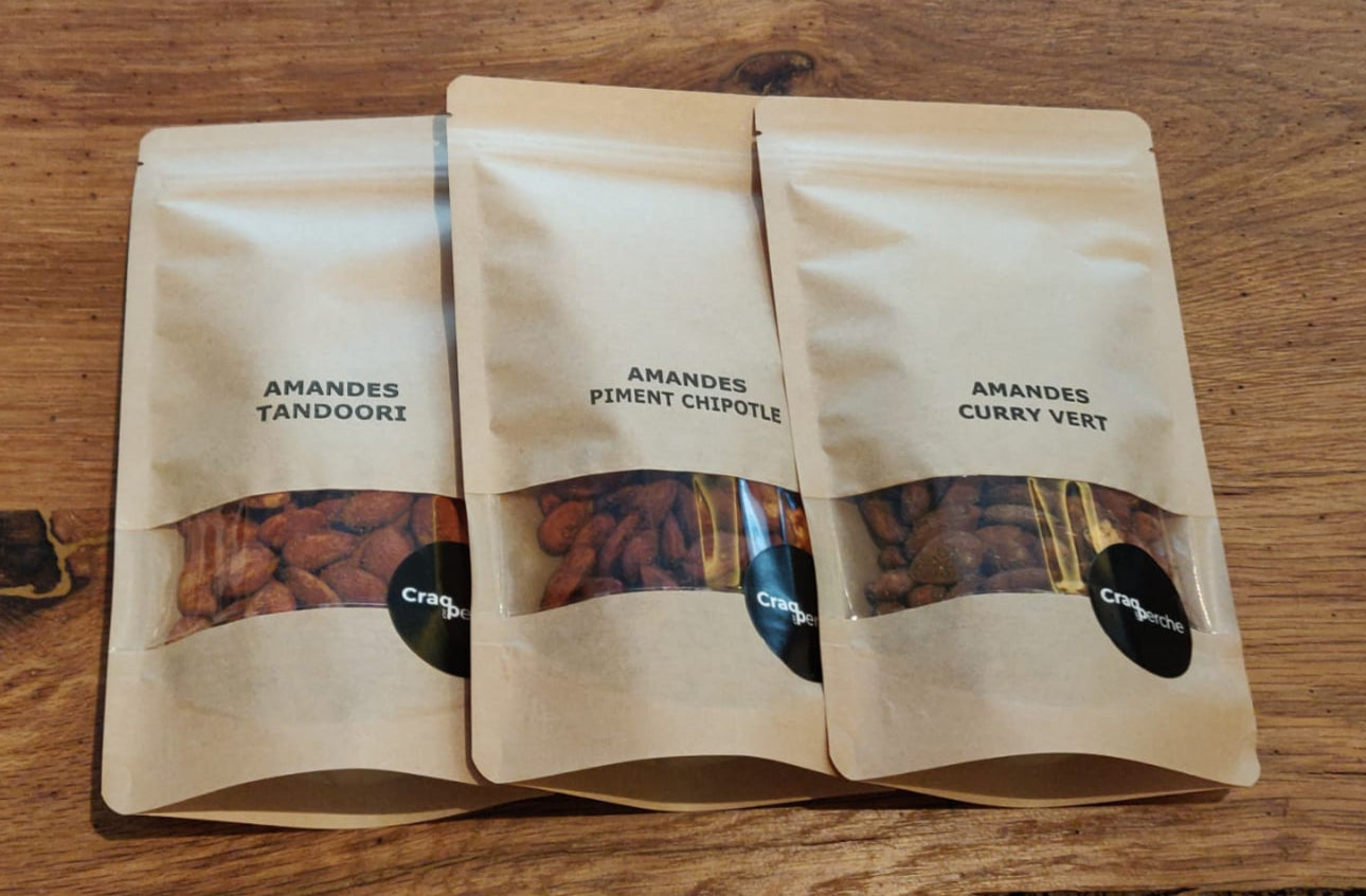 Amandes Apéritives Craq en Perche - Piments Chipole - 120g