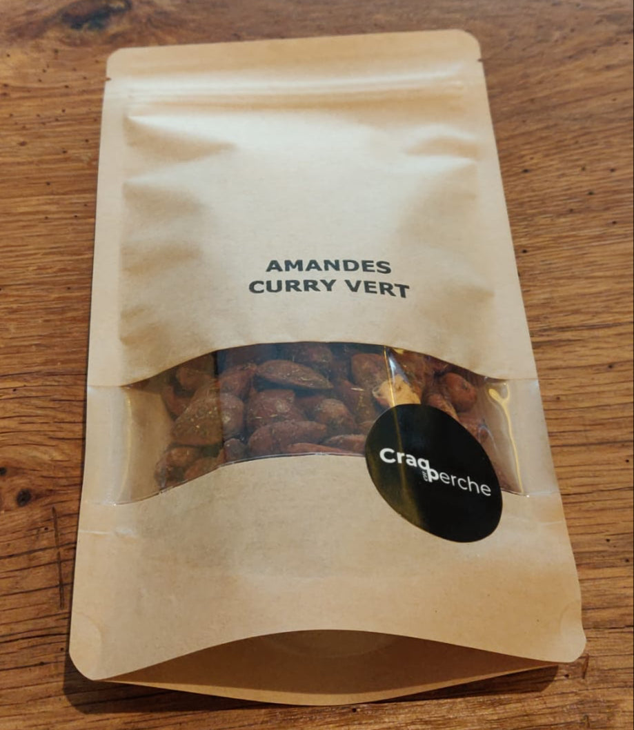 Amandes Apéritives Craq en Perche - Curry Vert - 120g